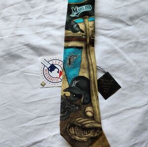 NWT Florida Marlins tie by Eagles Nest